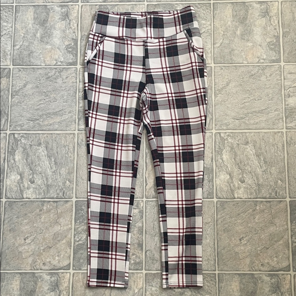Plaid leggings